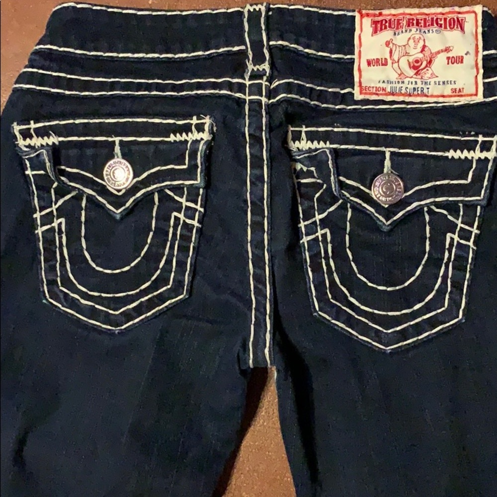 TRUE RELIGION JULIE SUPER T SKINNY JEANS